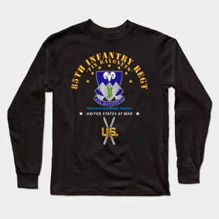 85th Infantry Regt - Fix Bayonets w SKI Branch Long Sleeve T-Shirt